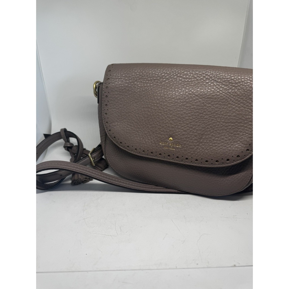 Kate Spade  New York- James Street Adelaide Porcini Leather Crossbody Bag PT5